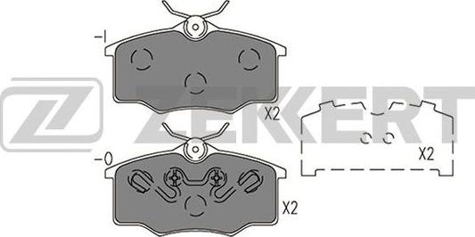 Zekkert BS-2941 - Гальмівні колодки, дискові гальма autozip.com.ua