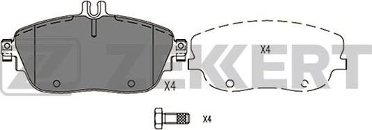 Zekkert BS-2950 - Гальмівні колодки, дискові гальма autozip.com.ua