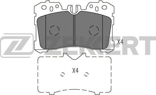 Zekkert BS-2967 - Гальмівні колодки, дискові гальма autozip.com.ua