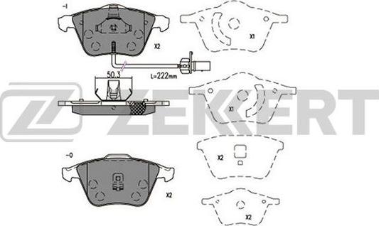 Zekkert BS-2923 - Гальмівні колодки, дискові гальма autozip.com.ua