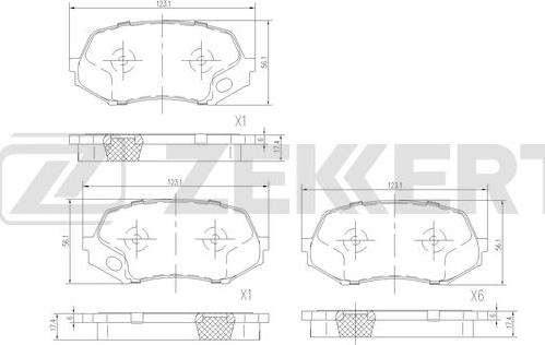 Zekkert BS-2970 - Гальмівні колодки, дискові гальма autozip.com.ua