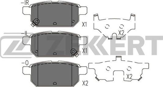 Zekkert BS-2433 - Гальмівні колодки, дискові гальма autozip.com.ua