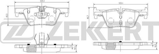 Zekkert BS-2149 - Гальмівні колодки, дискові гальма autozip.com.ua