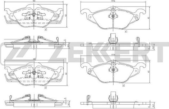 Zekkert BS-2835 - Гальмівні колодки, дискові гальма autozip.com.ua