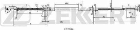 Zekkert BZ-1098 - Трос, гальмівна система autozip.com.ua