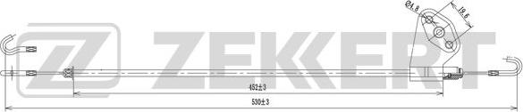 Zekkert BZ-1047 - Трос, замок дверей autozip.com.ua