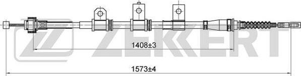 Zekkert BZ-1051 - Трос, гальмівна система autozip.com.ua