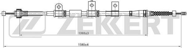 Zekkert BZ-1068 - Трос, гальмівна система autozip.com.ua