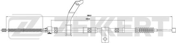 Zekkert BZ-1190 - Трос, гальмівна система autozip.com.ua