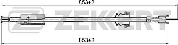 Zekkert BZ-1155 - Тросик спідометра autozip.com.ua