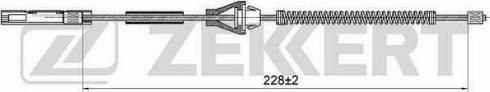 Zekkert BZ-1184 - Трос, гальмівна система autozip.com.ua