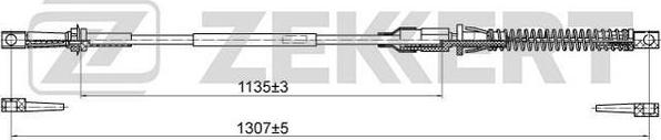 Zekkert BZ-1243 - Тросик газу autozip.com.ua