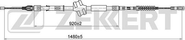 Zekkert BZ-1213 - Трос, гальмівна система autozip.com.ua