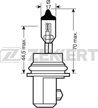 Zekkert LP-1007 - Лампа розжарювання, основна фара autozip.com.ua
