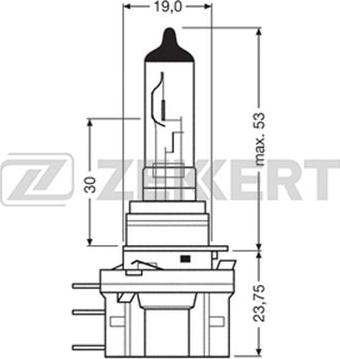 Zekkert LP-1039 - Лампа розжарювання, основна фара autozip.com.ua