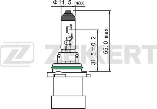Zekkert LP-1146 - Лампа розжарювання, основна фара autozip.com.ua