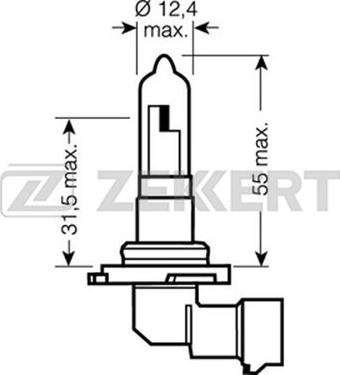 Zekkert LP-1108 - Лампа розжарювання, основна фара autozip.com.ua