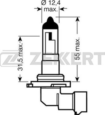 Zekkert LP-1136 - Лампа розжарювання, основна фара autozip.com.ua