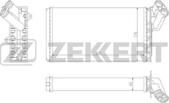 Zekkert MK-5068 - Теплообмінник, опалення салону autozip.com.ua