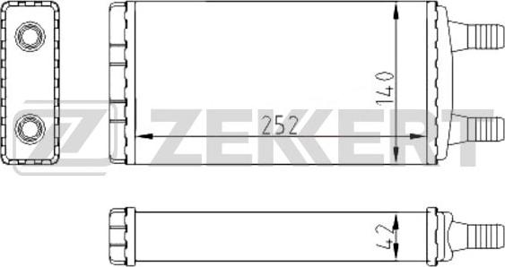 Zekkert MK-5120 - Теплообмінник, опалення салону autozip.com.ua