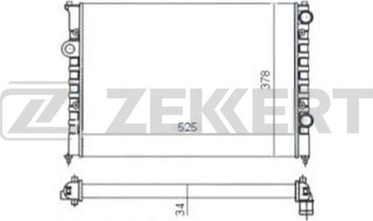 Zekkert MK-1053 - Радіатор, охолодження двигуна autozip.com.ua