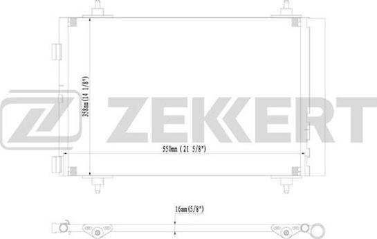 Zekkert MK-3093 - Конденсатор, кондиціонер autozip.com.ua