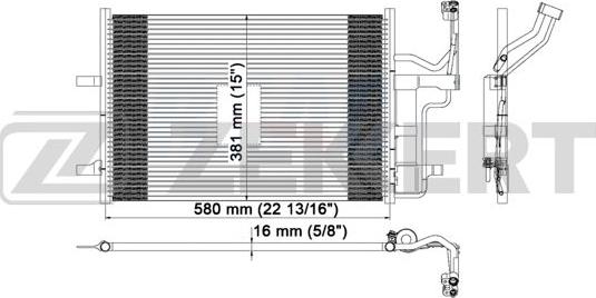 Zekkert MK-3049 - Конденсатор, кондиціонер autozip.com.ua