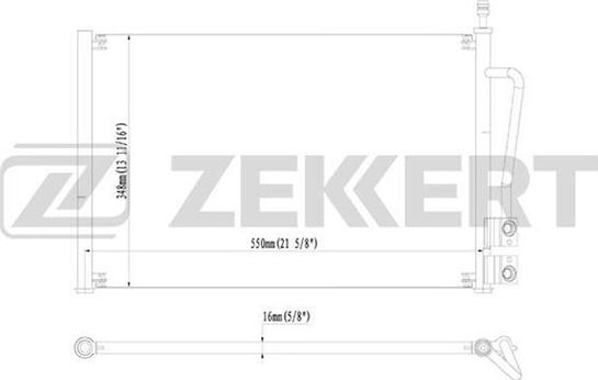 Zekkert MK-3058 - Конденсатор, кондиціонер autozip.com.ua