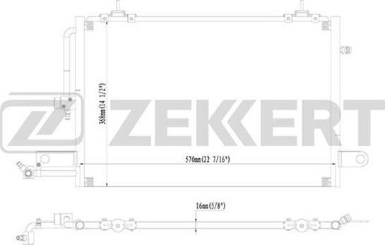 Zekkert MK-3069 - Конденсатор, кондиціонер autozip.com.ua