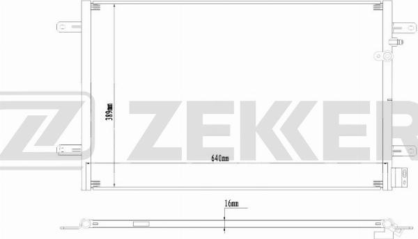 Zekkert MK-3065 - Конденсатор, кондиціонер autozip.com.ua