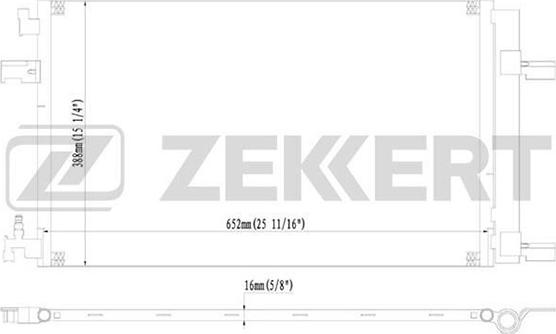 Zekkert MK-3066 - Конденсатор, кондиціонер autozip.com.ua