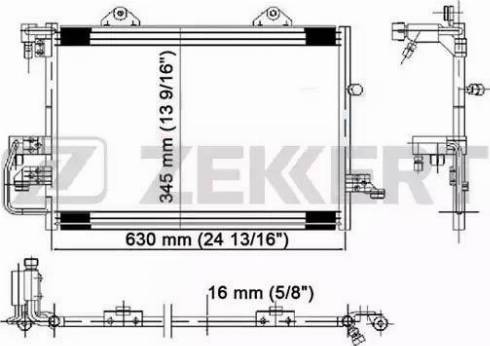 Zekkert MK-3068 - Конденсатор, кондиціонер autozip.com.ua