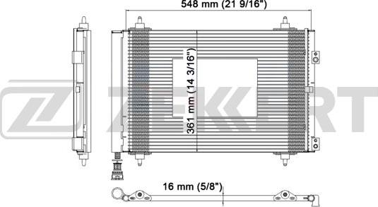 Zekkert MK-3001 - Конденсатор, кондиціонер autozip.com.ua
