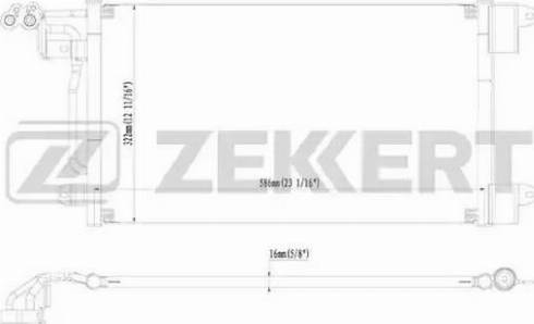Zekkert MK3002 - Конденсатор, кондиціонер autozip.com.ua