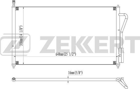 Zekkert MK-3031 - Конденсатор, кондиціонер autozip.com.ua