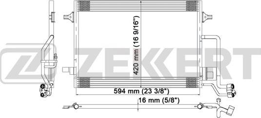 Zekkert MK-3020 - Конденсатор, кондиціонер autozip.com.ua