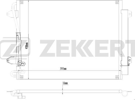 Zekkert MK-3194 - Конденсатор, кондиціонер autozip.com.ua