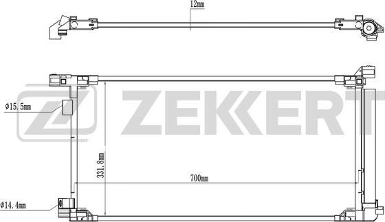 Zekkert MK-3192 - Конденсатор, кондиціонер autozip.com.ua