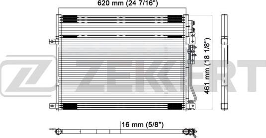 Zekkert MK-3150 - Конденсатор, кондиціонер autozip.com.ua