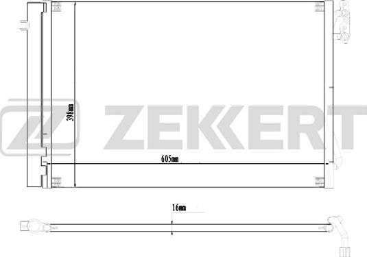 Zekkert MK-3184 - Конденсатор, кондиціонер autozip.com.ua