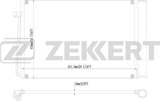 Zekkert MK-3133 - Конденсатор, кондиціонер autozip.com.ua