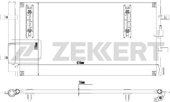 Zekkert MK-3179 - Конденсатор, кондиціонер autozip.com.ua