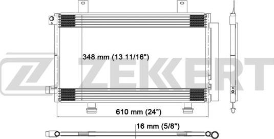 Zekkert MK-3173 - Конденсатор, кондиціонер autozip.com.ua