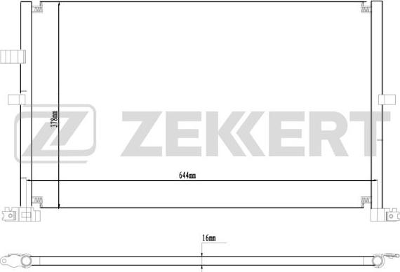Zekkert MK-3177 - Конденсатор, кондиціонер autozip.com.ua