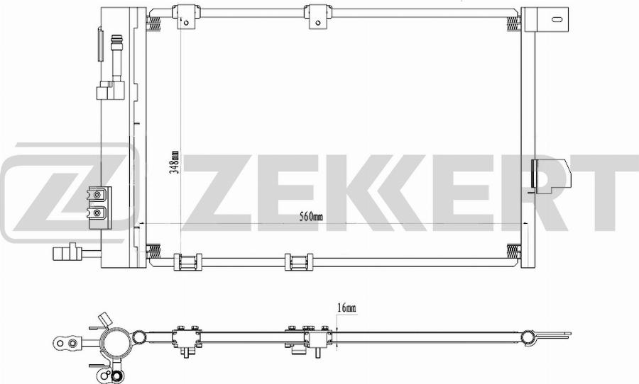 Zekkert MK-3205 - Конденсатор, кондиціонер autozip.com.ua