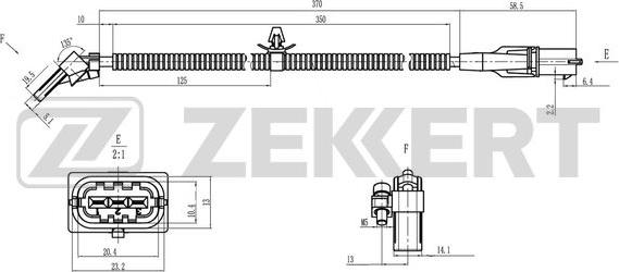 Zekkert SE-4088 - Датчик імпульсів, колінчастий вал autozip.com.ua