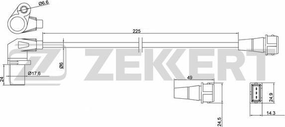 Zekkert SE-4030 - Датчик імпульсів, колінчастий вал autozip.com.ua