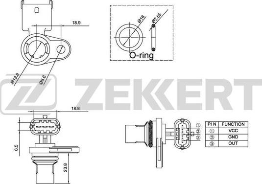 Zekkert SE-4027 - Блок управління, управління двигуном ЕБУ autozip.com.ua