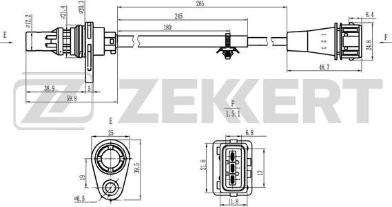 Zekkert SE-4075 - Датчик імпульсів, колінчастий вал autozip.com.ua