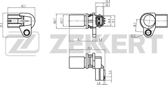 Zekkert SE-4103 - Датчик імпульсів, колінчастий вал autozip.com.ua